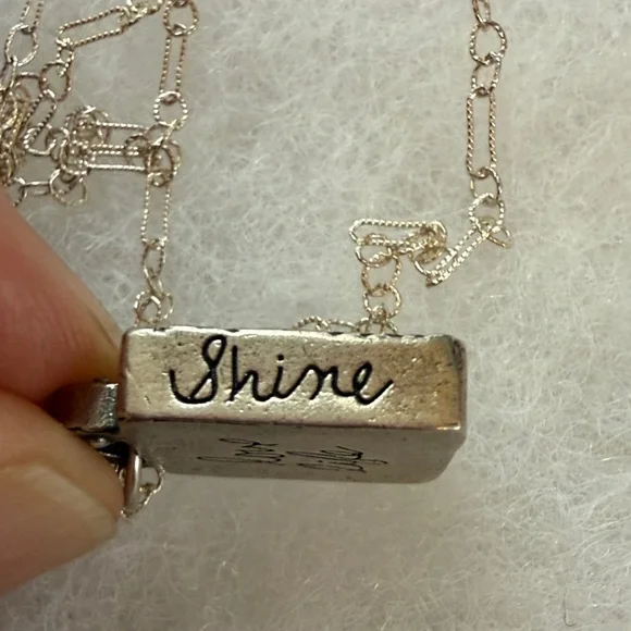 Sundance Silver Necklace with Turquoise "C" Pendant by Jes MaHarry (NIB) - Picture 4 of 8